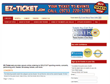 Tablet Screenshot of ez-ticket.com